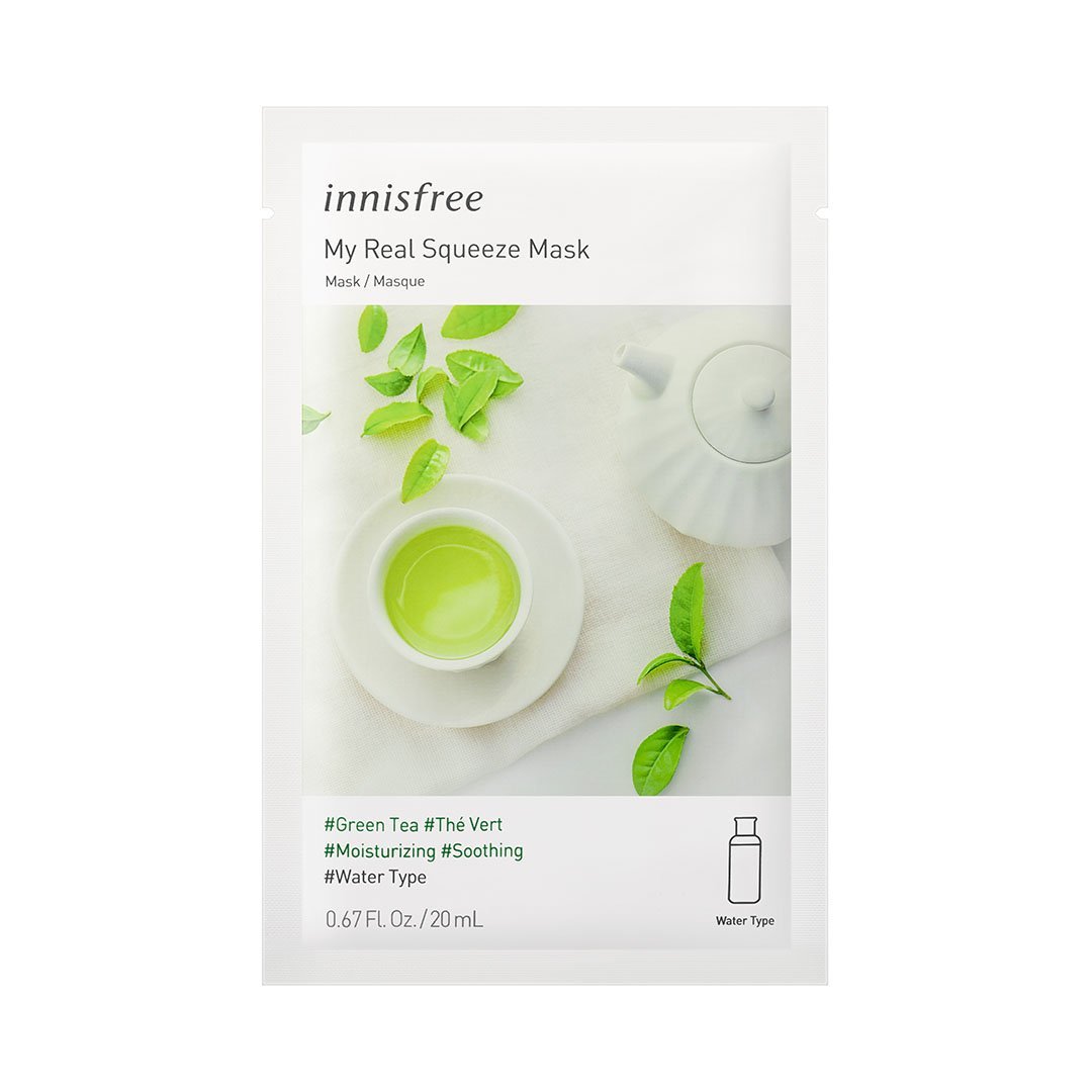 Masque tissu au thé vert - Innisfree