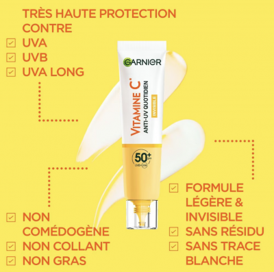 Crème solaire vitamine C invisible - Garnier – Image 2