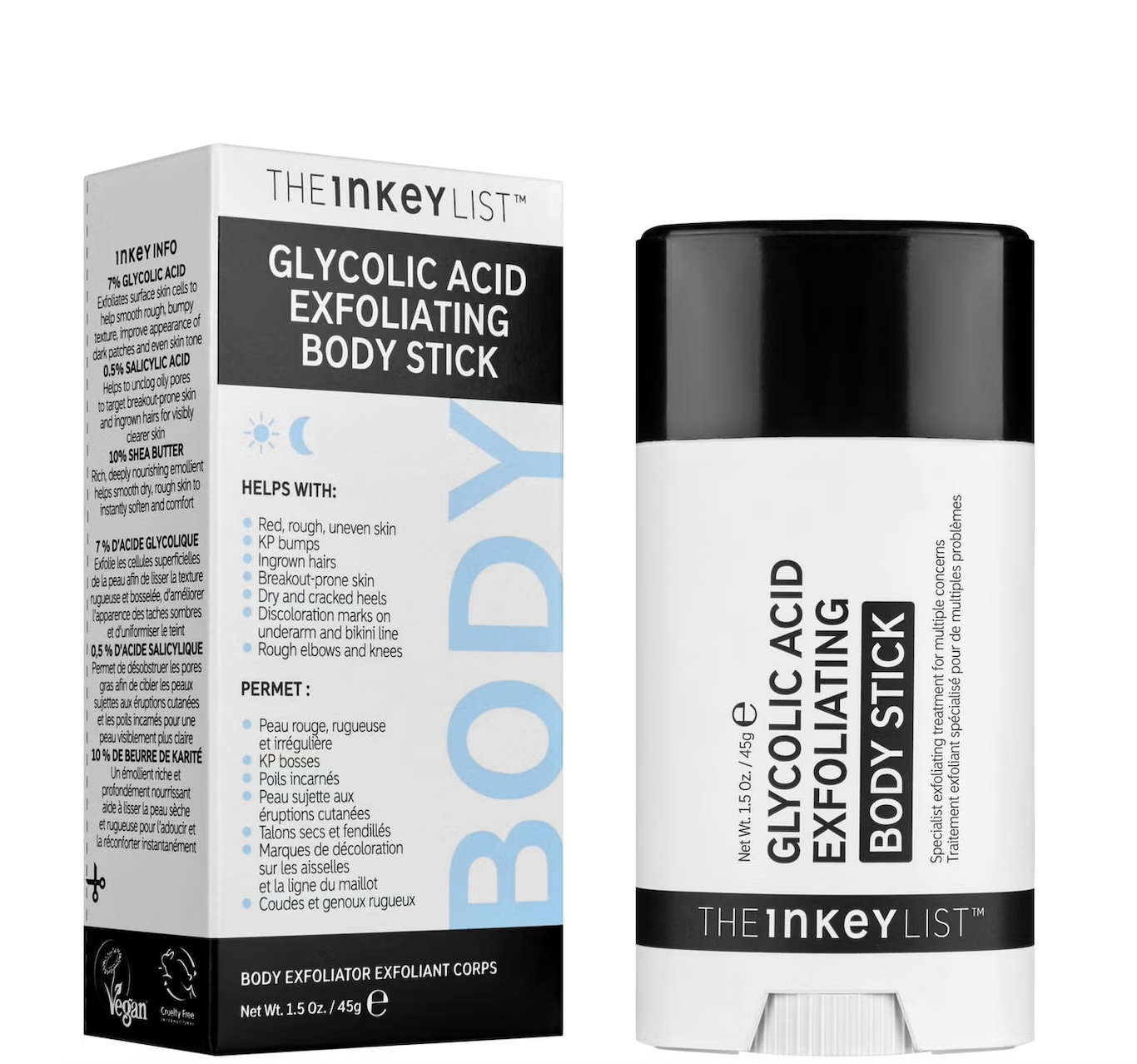 Stick acide glycolique - The Inkey list