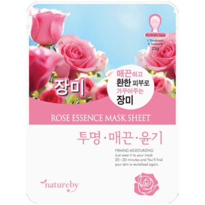 Masque tissu à la rose - Natureby